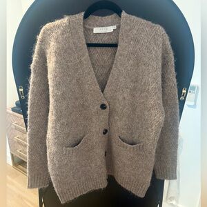 ASTR Women's Cardigan - Taupe, Size S